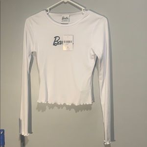 white barbie long sleeve shirt size small